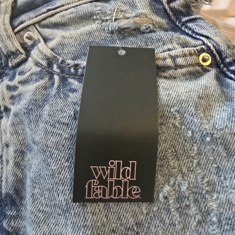 Wild Fable Women's 00 High-Rise Denim Shorts New w/ Tags! - Picture 5 of 6